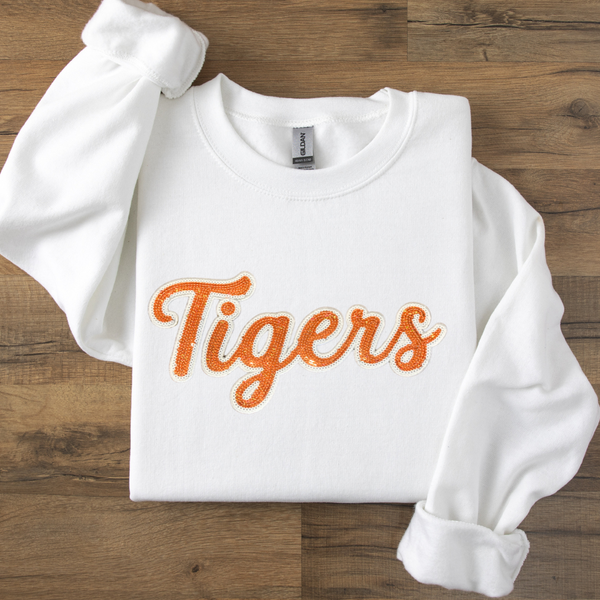 Tigers Sequin Crewneck