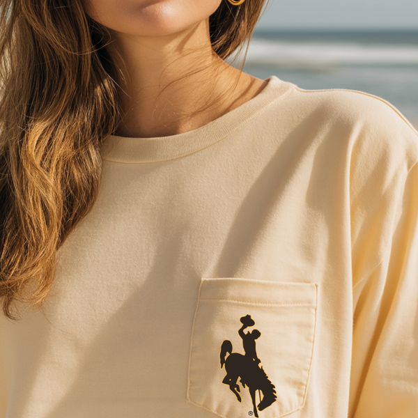 Butter LONG Sleeve POCKET/ B&G Steamboat Comfort Colors Tee