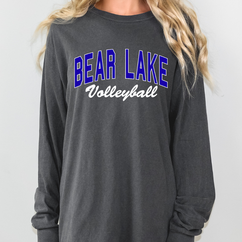 Pepper LONG Sleeve Bear Lake Volleyball Comfort Colors Tee