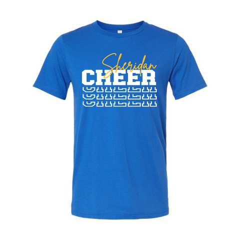 Royal Sheridan Cheer Stack Bella Canvas Tee