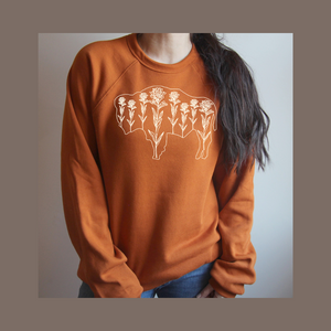 Autumn/Paintbrush Buffalo Bella Canvas Fleece