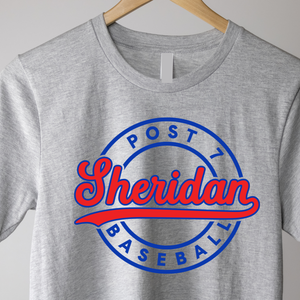 Gildan Short Sleeve Sheridan Post 7 Sport Gray Tee {pre-order}