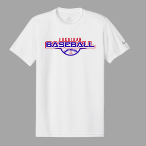 White Nike Sheridan Baseball Dri-Fit Tee {pre-order}