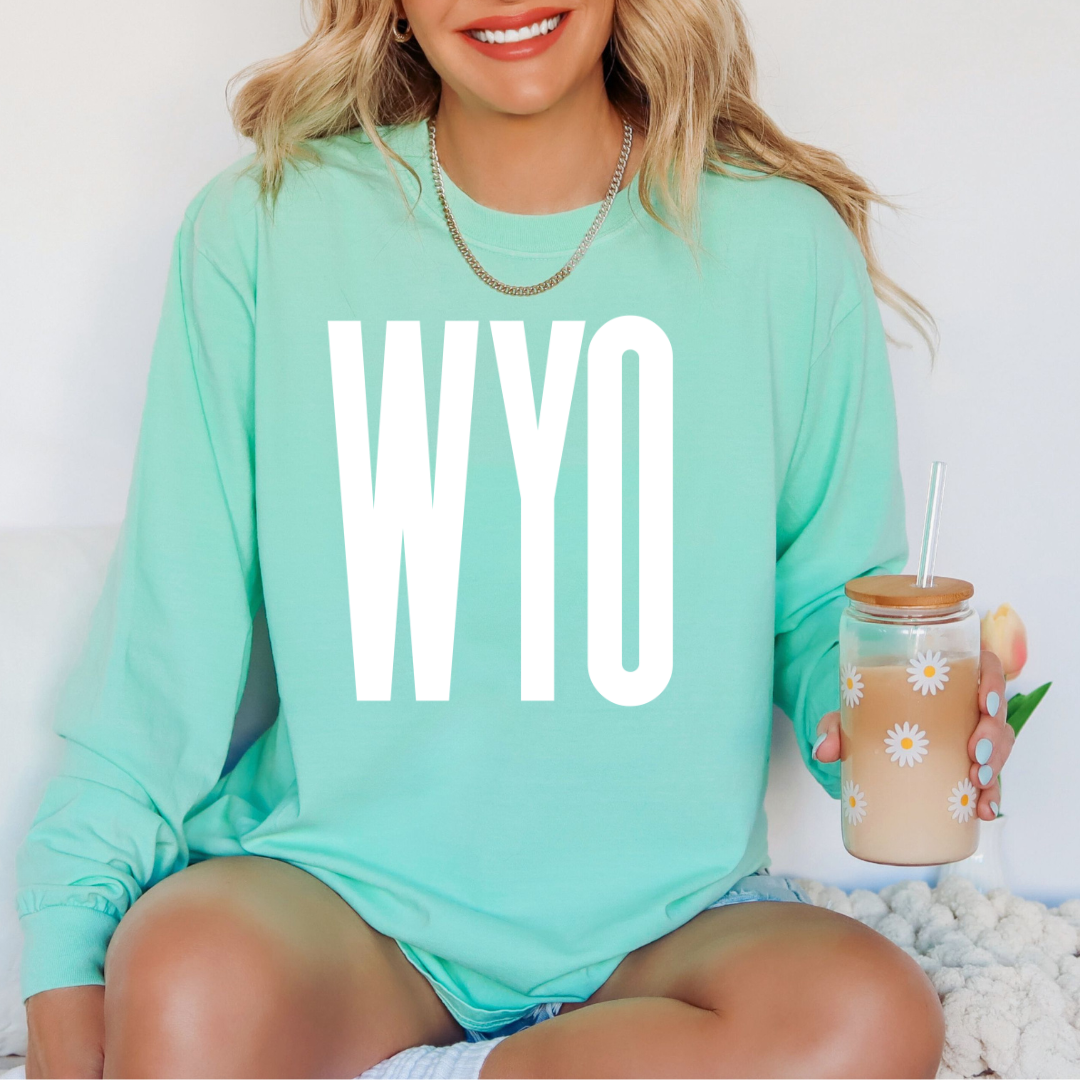 Island Reef Long Sleeve Comfort Colors WYO Rise Tee