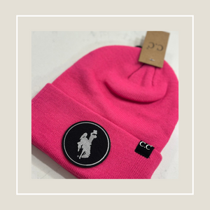 Hot Pink Steamboat CC Cuffed Beanie