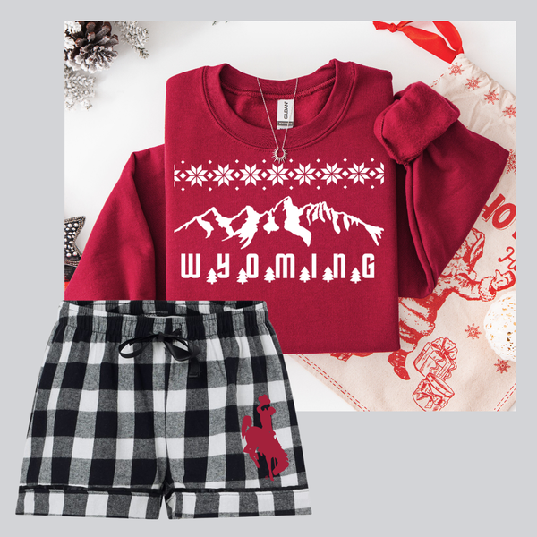 Garnet/Winter Teton Crewneck Sweashirt