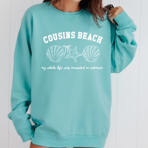 0cean Mint/Cousins Beach ComfortWash Crewneck