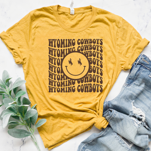 Mellow Yellow Wyoming Cowboys Triblend T-Shirt