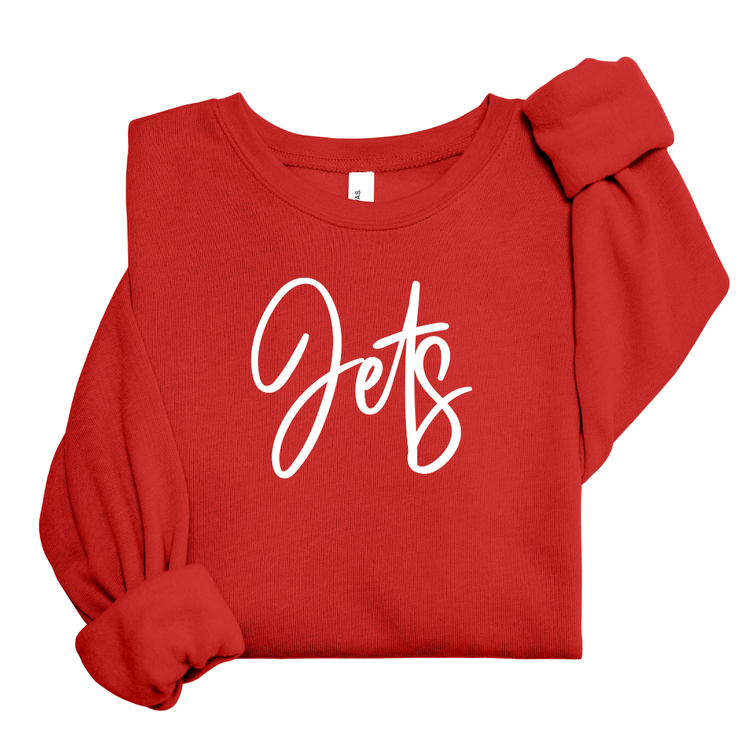 PUFF INK Red Bella Canvas Crewneck/Team Specific/Sheridan Baseball {pre-order}