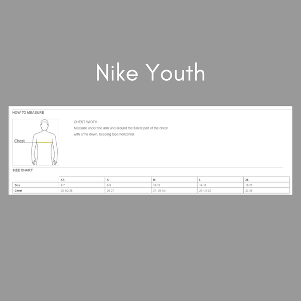 YOUTH White Nike Sheridan Baseball Dri-Fit Tee {pre-order}