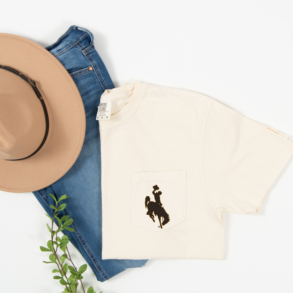 Ivory/B&G Pocket Steamboat Comfort Colors Tee