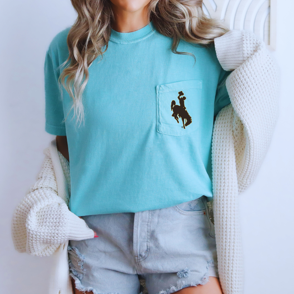 Lagoon/ Pocket  B&G Steamboat Comfort Colors Tee