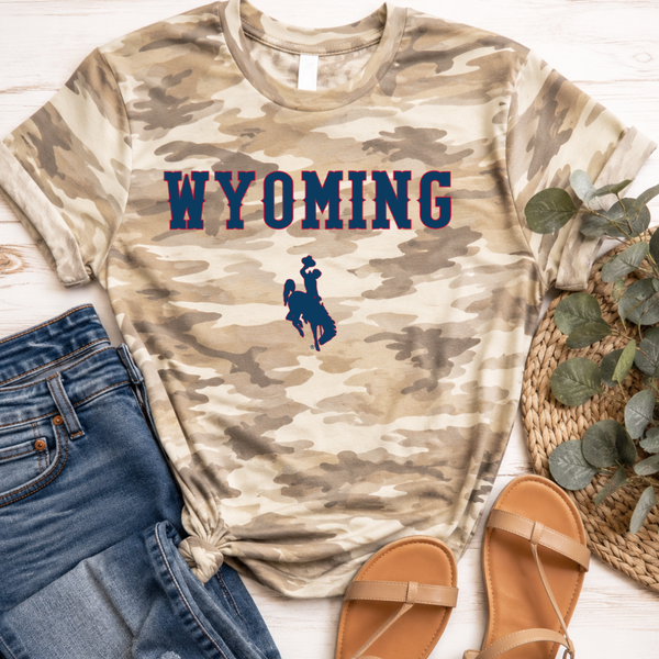 Camo Red WYO & Blue LAt Tee