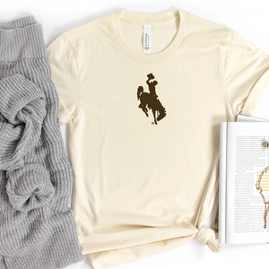 Natural/Brown Steamboat Bella Canvas Tee