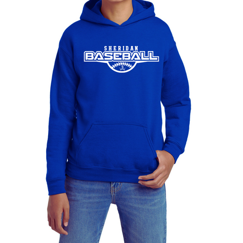 YOUTH Royal HOODIE Sheridan Baseball  {pre-order}