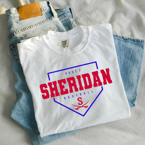 SHORT SLEEVE WHITE Sheridan Post 7 Comfort Colors Tee {pre-order}