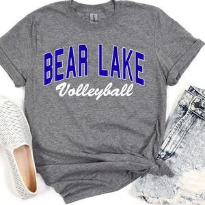Graphite SHORT Sleeve Sport Gray Bear Lake Volleyball Tee