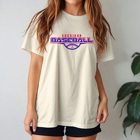 SHORT Sleeve Ivory Sheridan Baseball Comfort Colors Tee {pre-order}