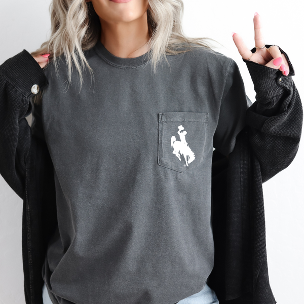 Pepper/Steamboat Pocket Comfort Colors Tee