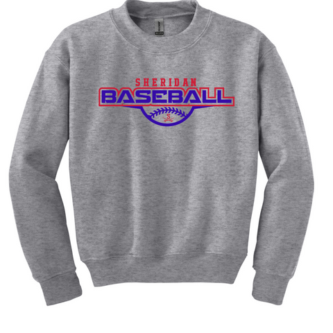 YOUTH Sport Gray Crewneck Sheridan Baseball  {pre-order}