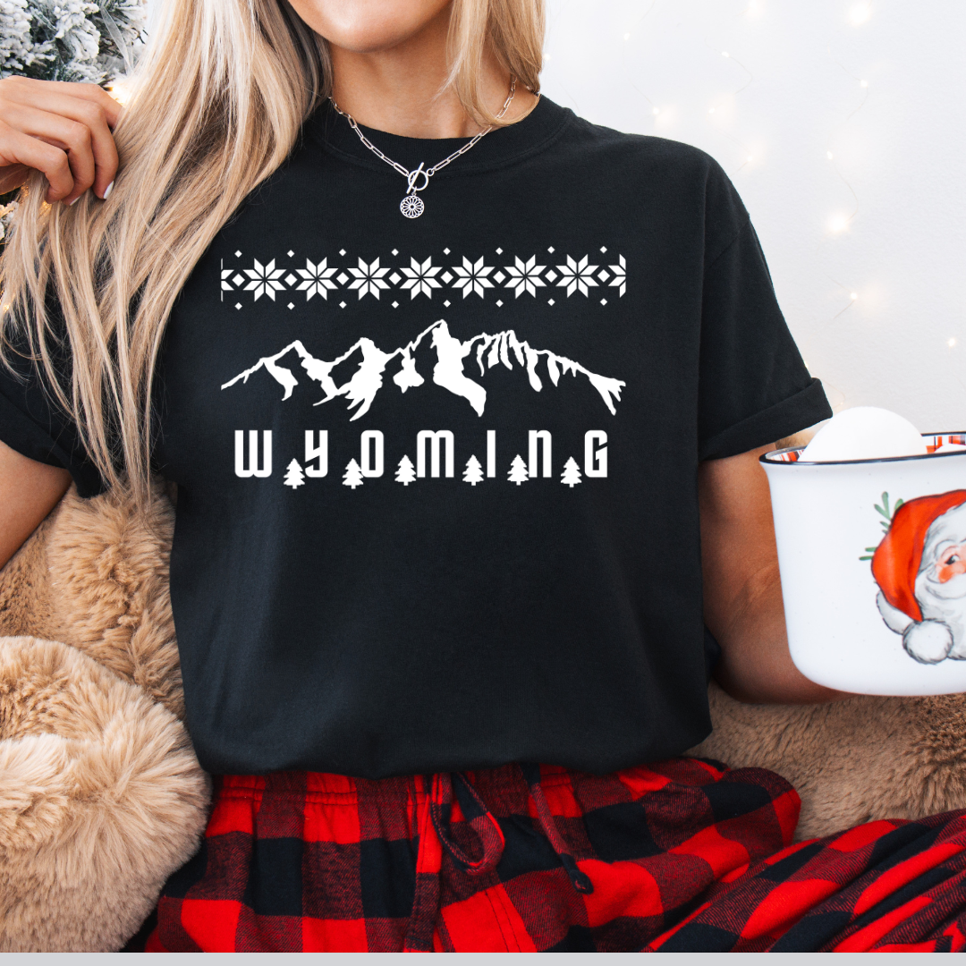 Black Comfort Colors/Winter Teton Tee