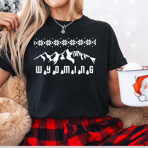 Black Comfort Colors/Winter Teton Tee