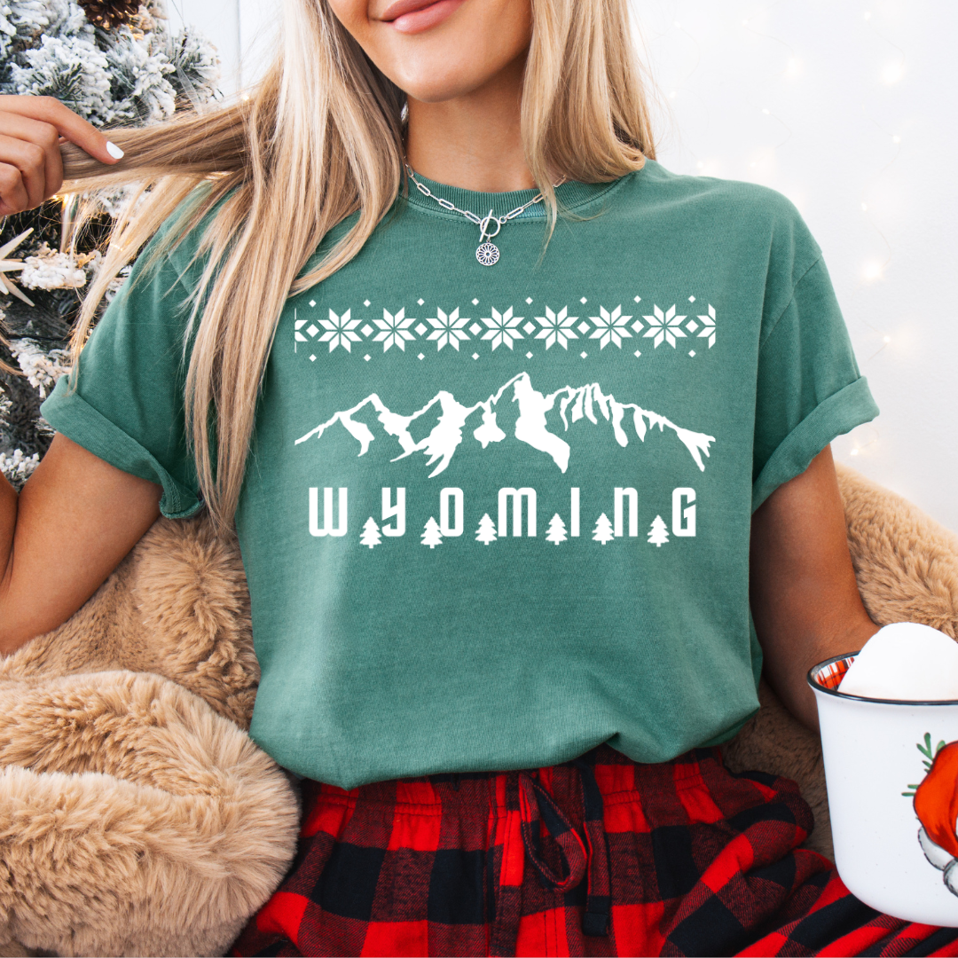 Light Green Comfort Colors/Winter Teton Tee