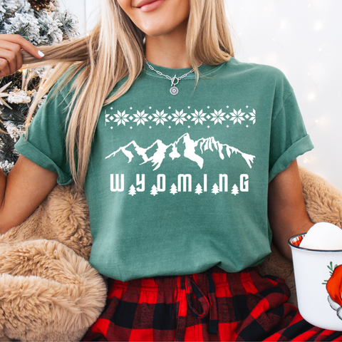 Light Green Comfort Colors/Winter Teton Tee
