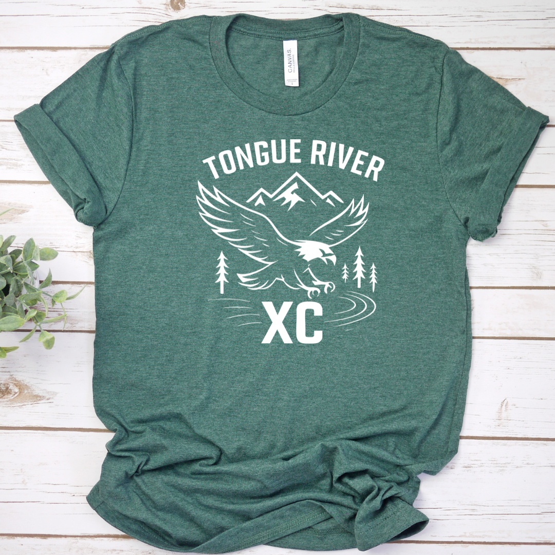 Heather Forest TRHS Cross Country Bella Canvas Tee
