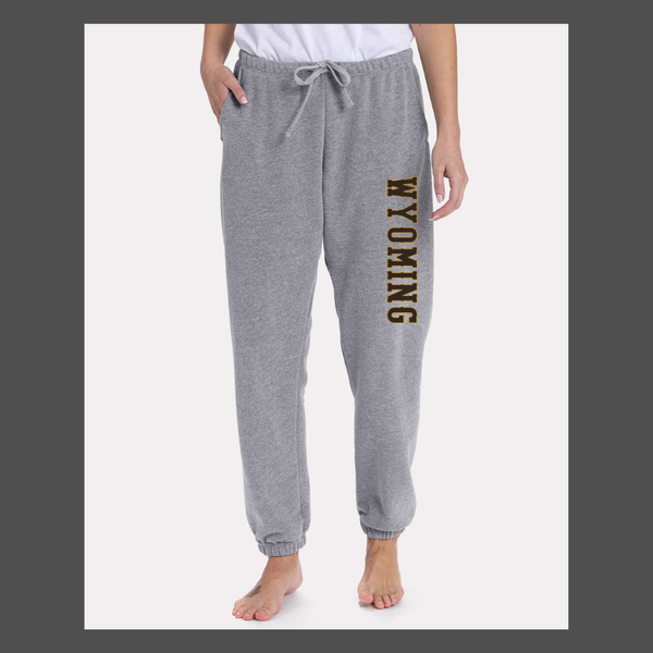 Next Level Sueded Gray WYOMING Sweatpants