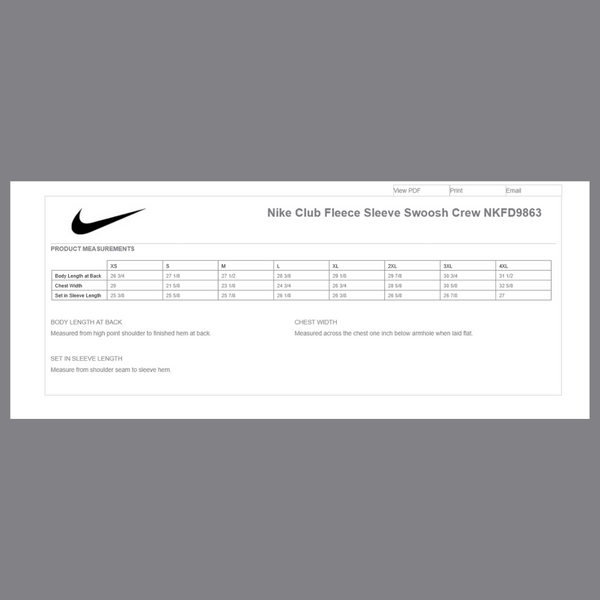 Nike Crewneck Sheridan Baseball Club Fleece {Pre-Order}