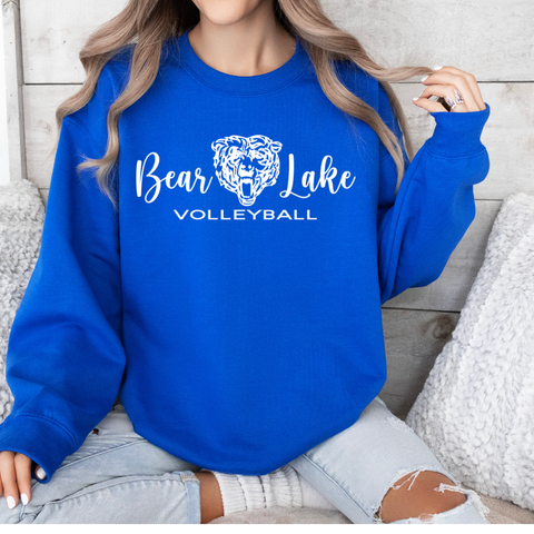 Royal Gildan Crewneck Bear Lake Script