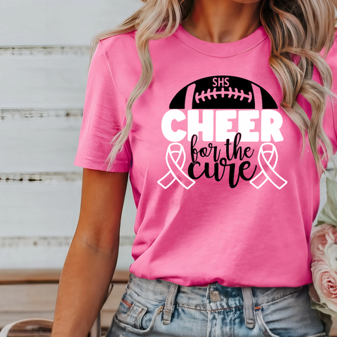 Sheridan Cheer for the Cure Bella Canvas Tee