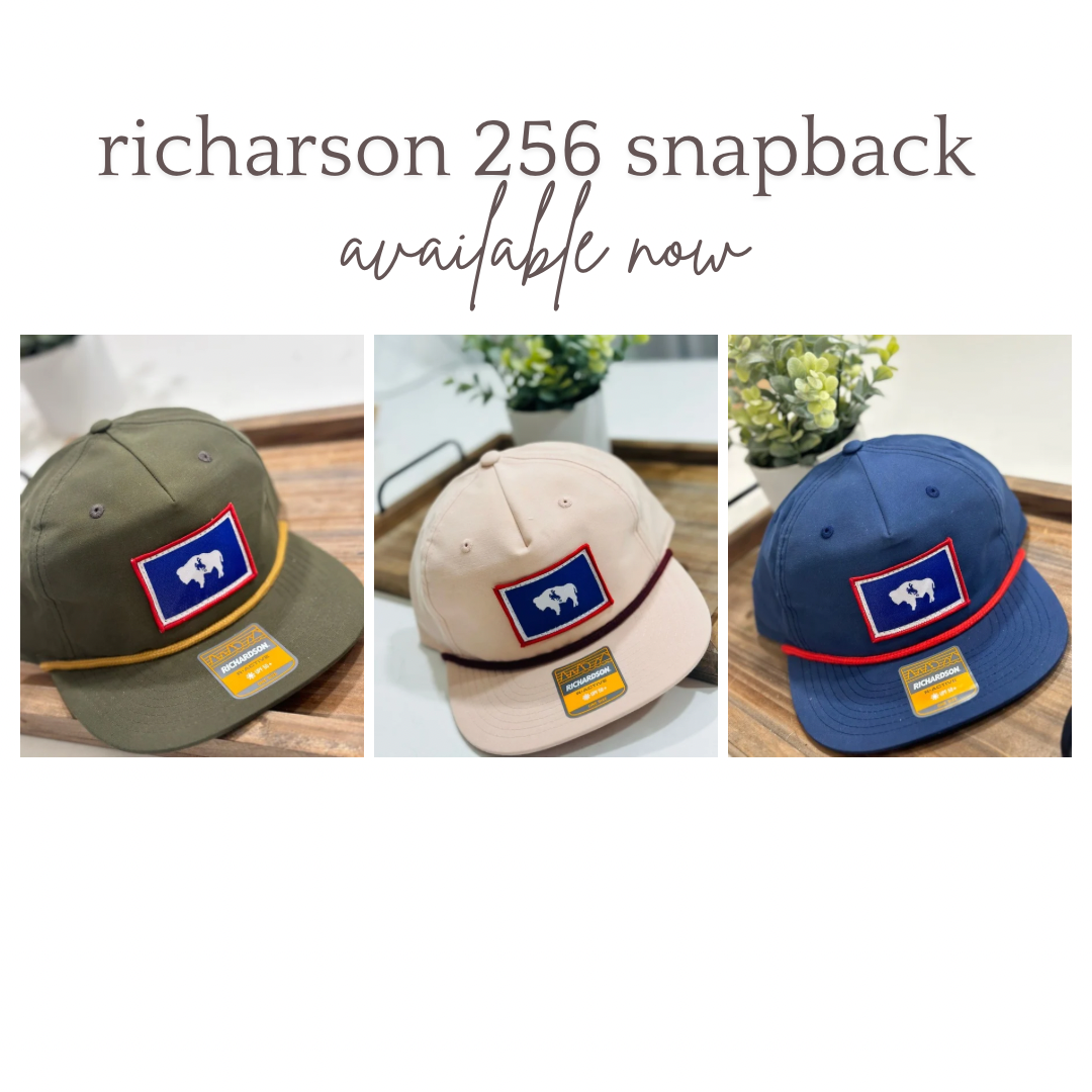 Richardson 256 Snapback Wyo Flag Cap