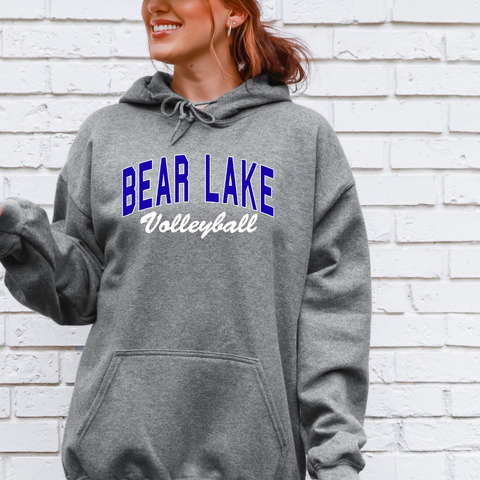 Gildan Graphite Hoodie Bear Lake Volleyball