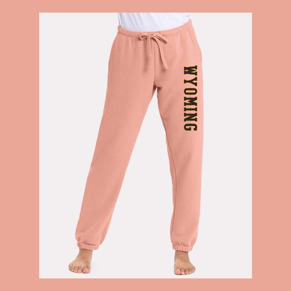 Desert PInk Next Level Sueded WYOMING Sweatpants
