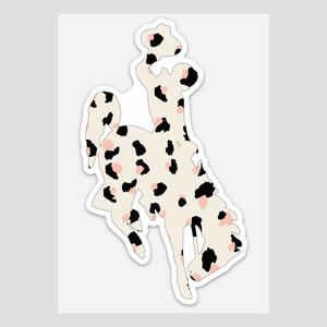 Ivory Marbled Steamboat Sticker
