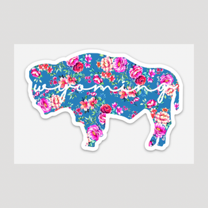 Blue Rose Buffalo Sticker
