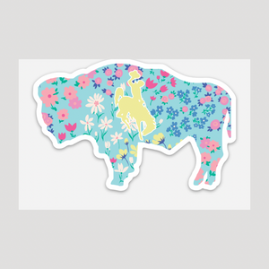 Cottage Flower Buffalo Sticker