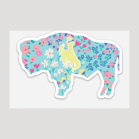 Cottage Flower Buffalo Sticker