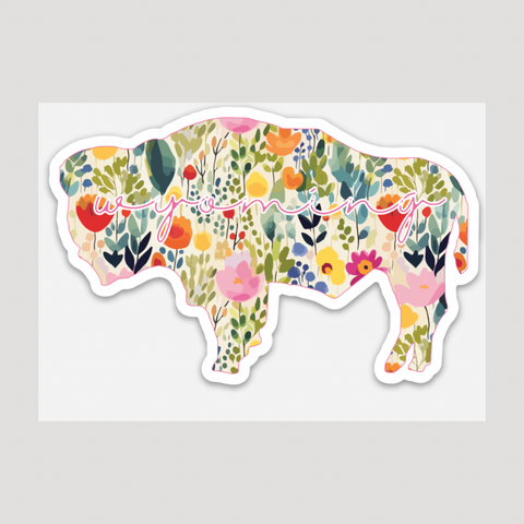 Wildflowers Buffalo Sticker