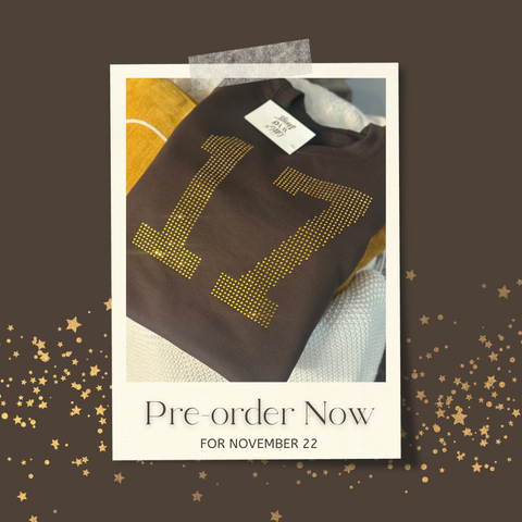 "17" Brown with Gold Rhinestones {Pre-Order}