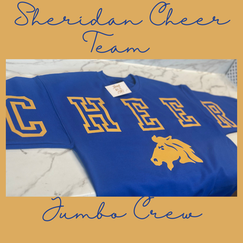 Jumbo CHEER Broncs Crewneck
