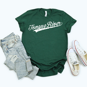 Forest Tongue River Swoosh Bella Canvas Tee