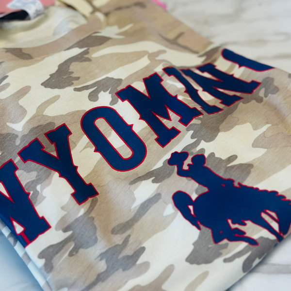 Camo Red WYO & Blue LAt Tee