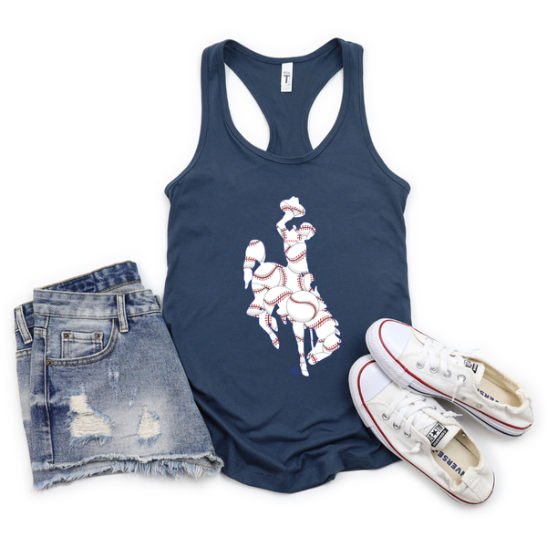 BASEBALL Steamboat Next Level Racerback Tank
