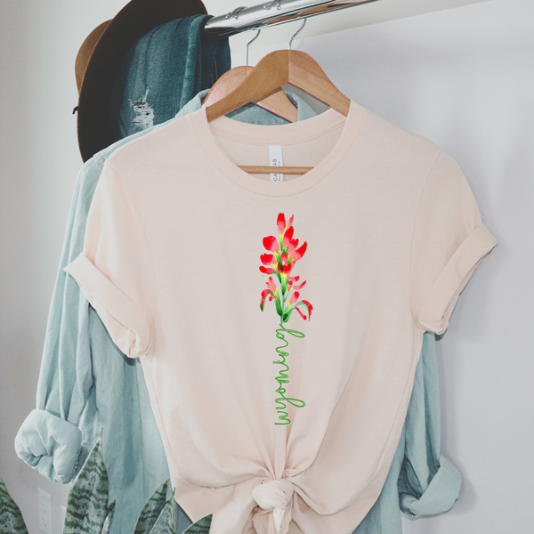 Vintage White Indian Paintbrush Bella Canvas Tee