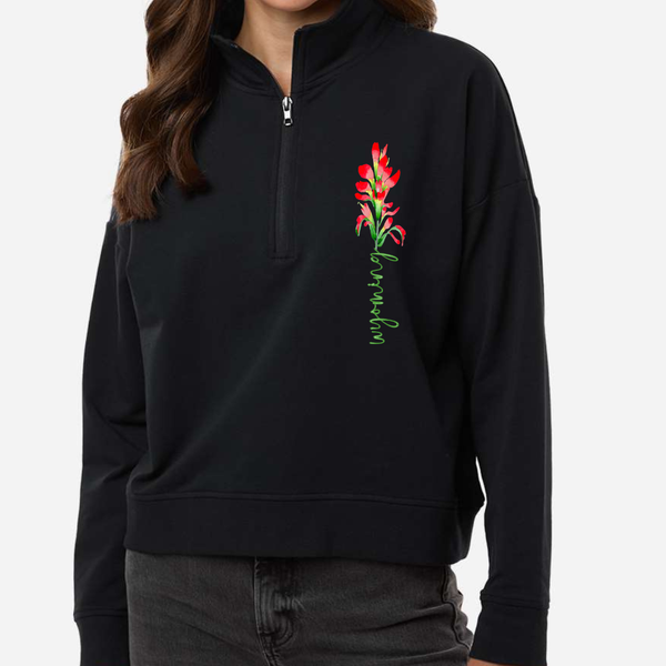 Indian Paintbrush WOMEN'S Independent Trading Co. Quarter Zip/Steamboat Pullover (More Colors)