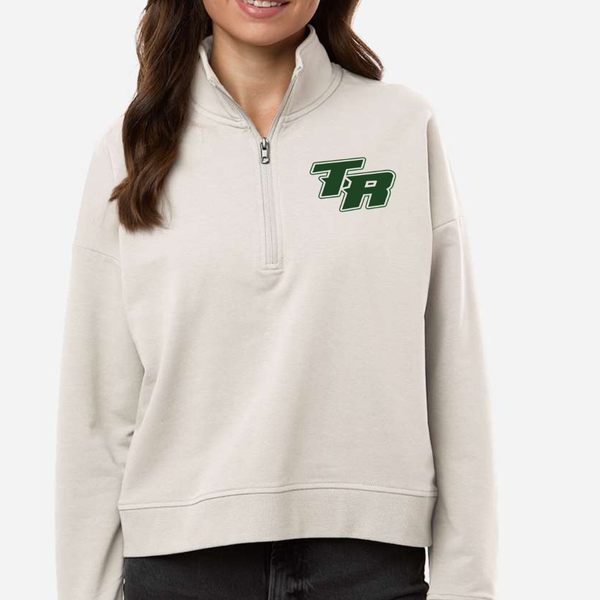 WOMEN'S Independent Trading Co. Quarter Zip/Forest TR