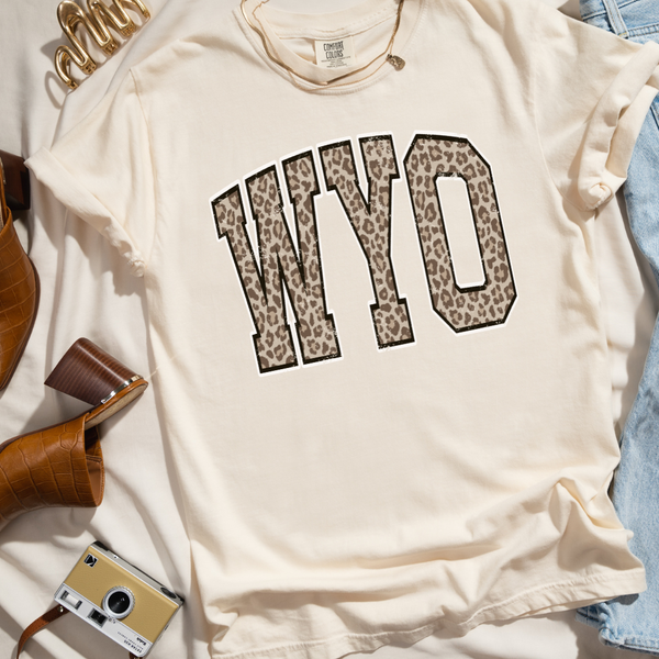 Ivory Comfort Colors Leopard WYO Tee